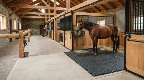 Optimiser le confort des box avec des tapis pour chevaux